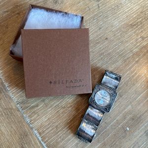 Silpada Sterling Silver Square Watch